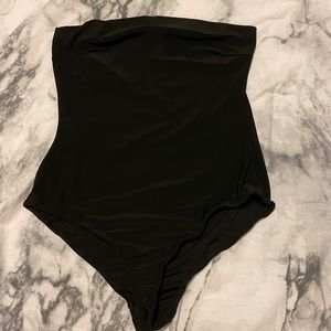 Black Strapless Body Suit